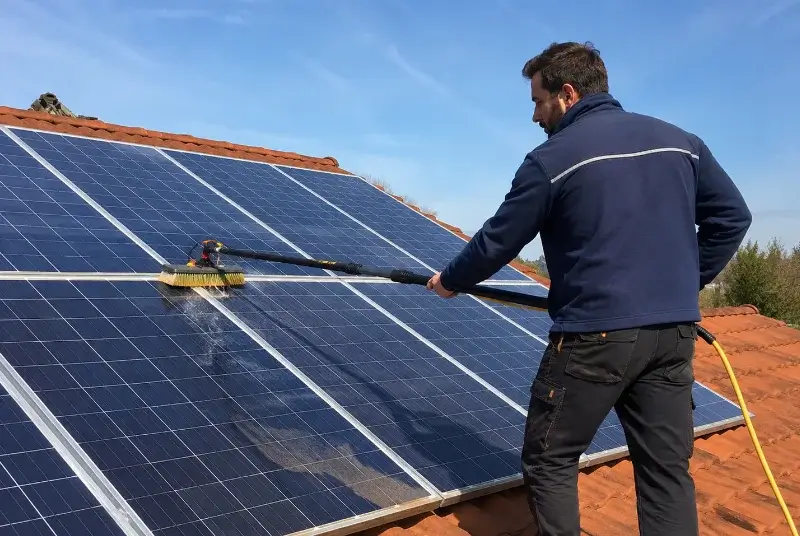 Nettoyage et entretien de panneaux solaires à Saint-Hilaire-de-Chaléons
